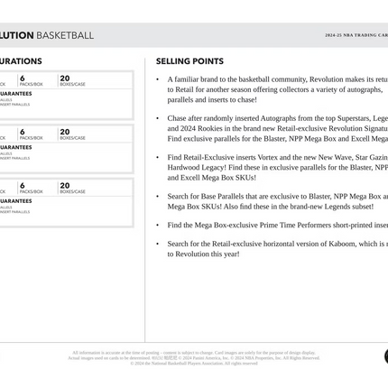 Panini - 2024/25 Revolution Basketball (NBA) - Mega Box