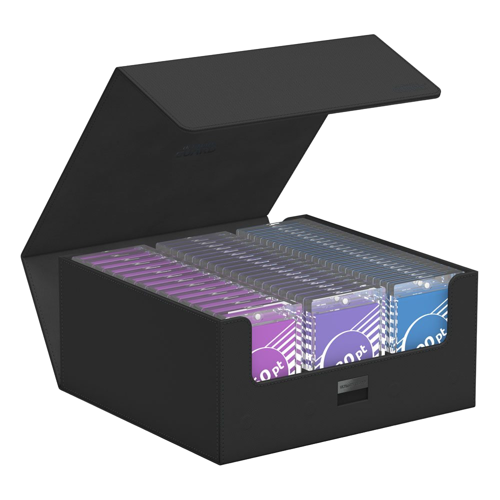 Ultimate Guard - Treasurehive XenoSkin - 90+ Magnetic Card Case - Monocolor Black