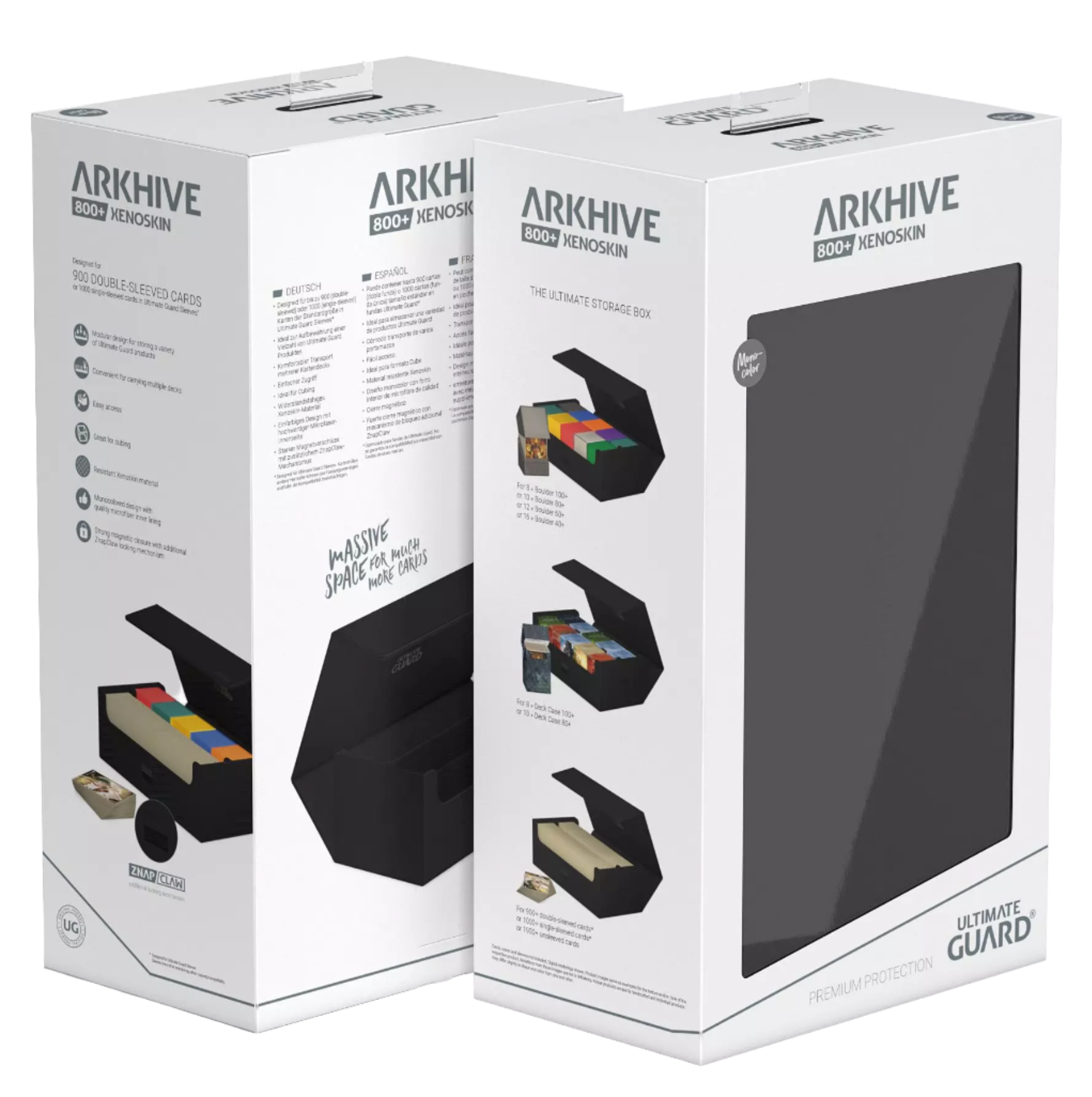 Ultimate Guard - Arkhive XenoSkin - 800+ Card Case - Monocolor Black