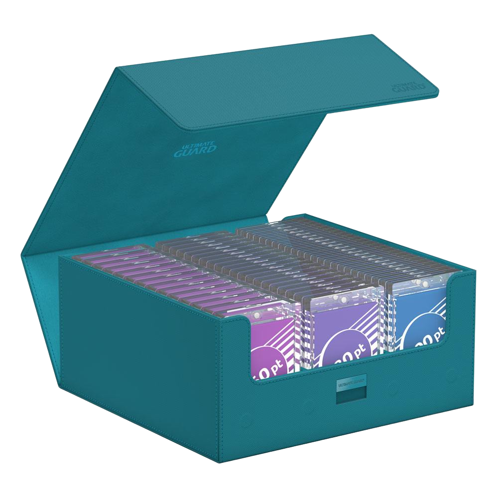 Ultimate Guard - Treasurehive XenoSkin - 90+ Magnetic Card Case - Monocolor Petrol
