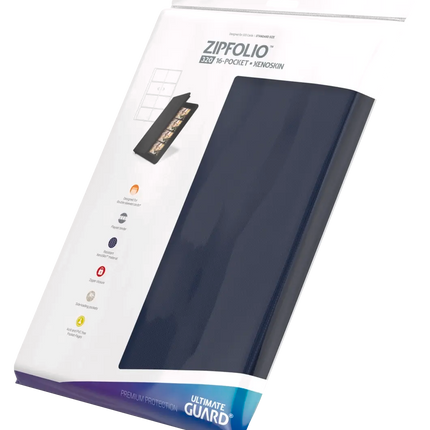 Ultimate Guard - Zipfolio 320 XenoSkin - 16-Pocket Portfolio - Blue