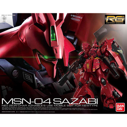 Bandai - Gunpla - RG 1/144 - Mobile Suit Gundam: Char's Counterattack - MSN-04 Sazabi