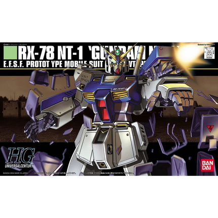 Bandai - Gunpla - HGUC 1/144 -  Mobile Suit Gundam 0080: War in the Pocket - RX-78NT-1 Gundam NT-1