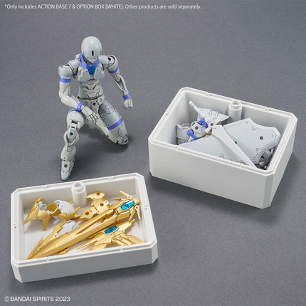 Bandai - Gunpla - Action Base - Action Base 7 & Option Box (White)