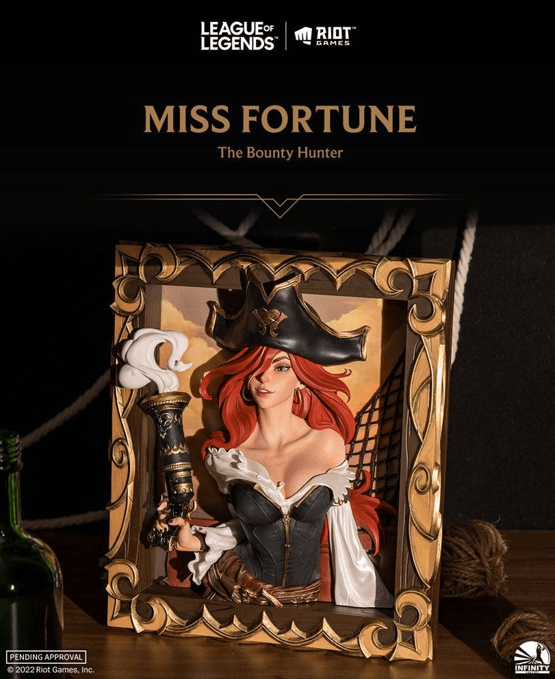 Infinity Studio - League of Legends The Bounty Hunter - Miss Fortune 3D Frame - The Card Vault