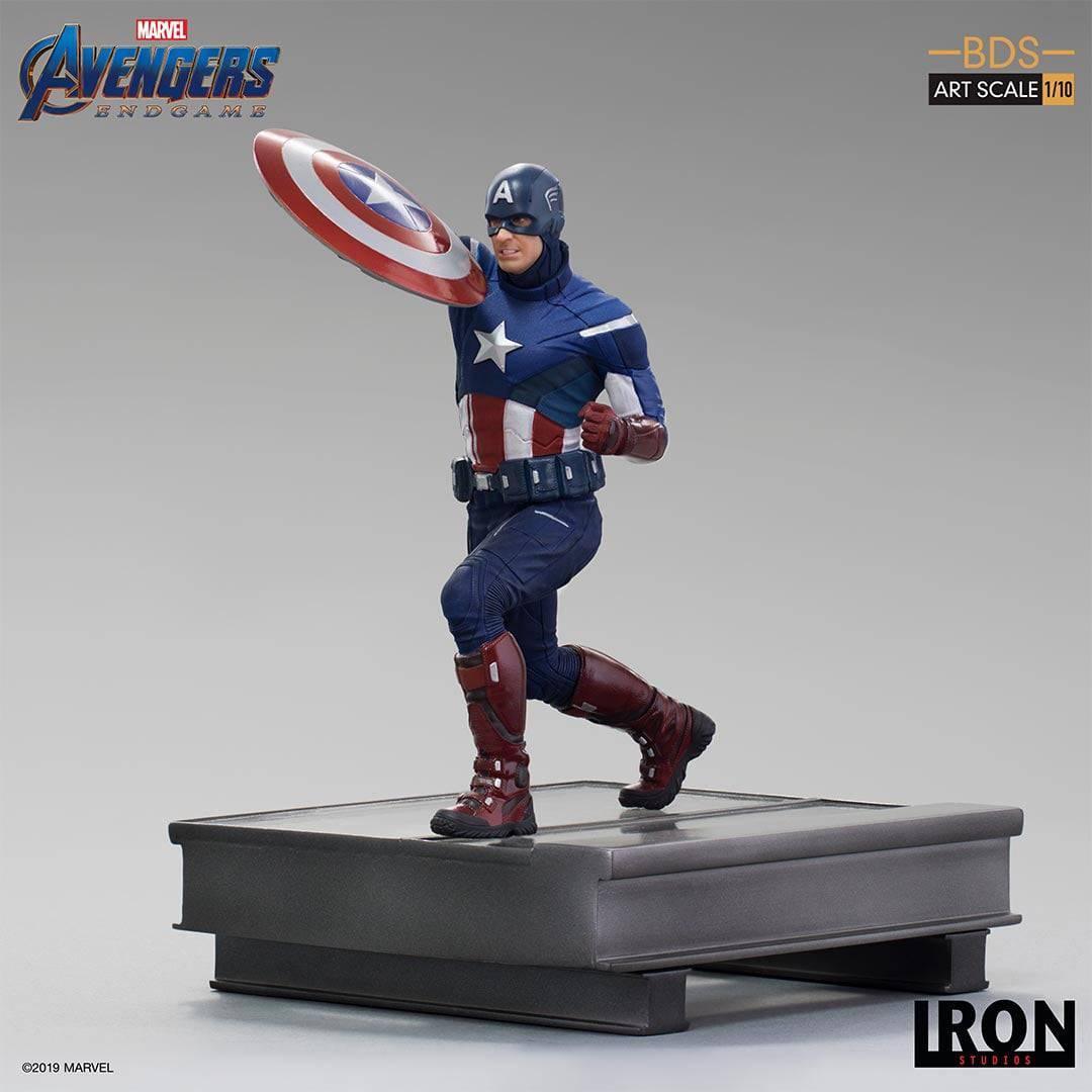Iron Studios - Avengers: Endgame - Captain America 2012 BDS Art Scale Statue 1/10 - The Card Vault