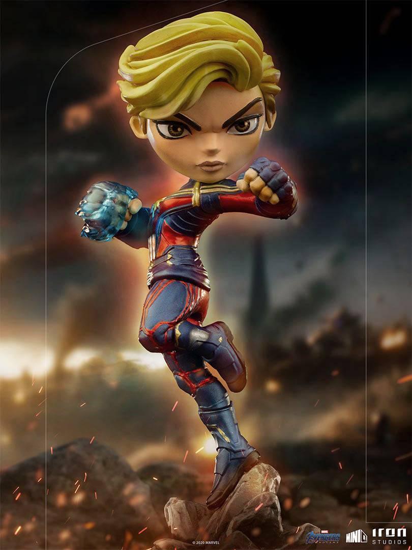 Iron Studios - Avengers: Endgame - Captain Marvel MiniCo Figure - The Card Vault