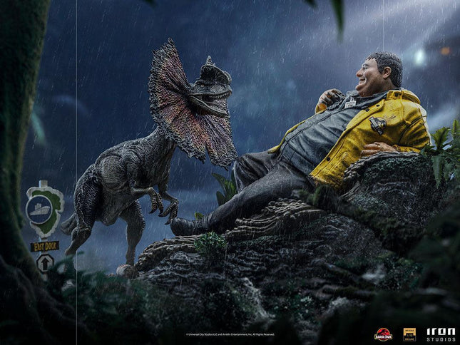 Iron Studios - Jurassic Park - Dennis Nedry BDS Art Scale Statue 1/10 - The Card Vault