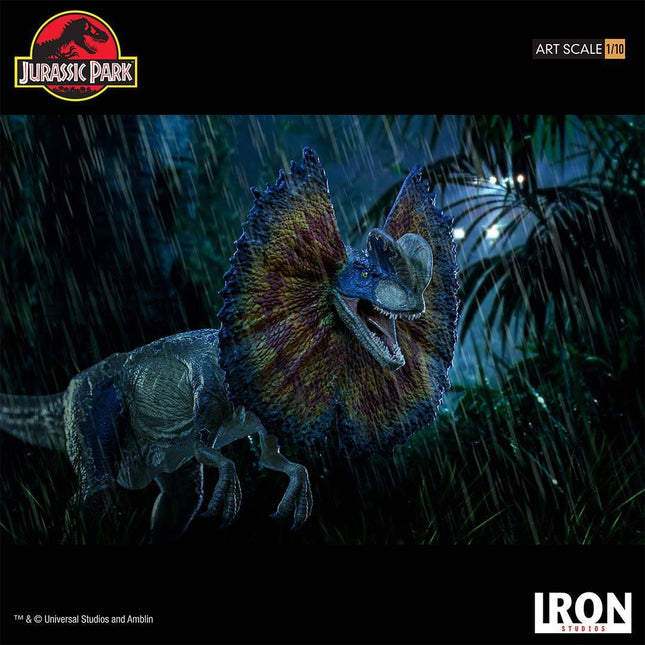 Iron Studios - Jurassic Park - Dilophosaurus BDS Art Scale Statue 1/10 - The Card Vault