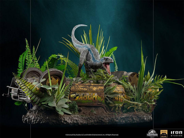 Iron Studios - Jurassic World: Fallen Kingdom - Blue Deluxe BDS Art Scale Statue 1/10 - The Card Vault