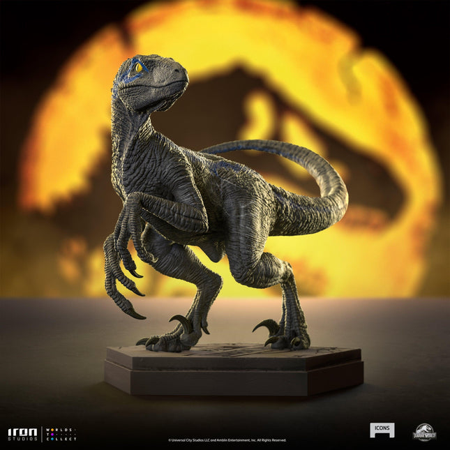 Iron Studios - Jurassic World - Velociraptor B Blue Icons Statue - The Card Vault