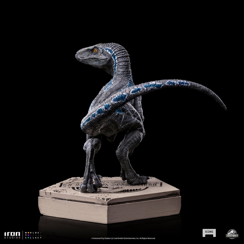 Iron Studios - Jurassic World - Velociraptor B Blue Icons Statue – The ...