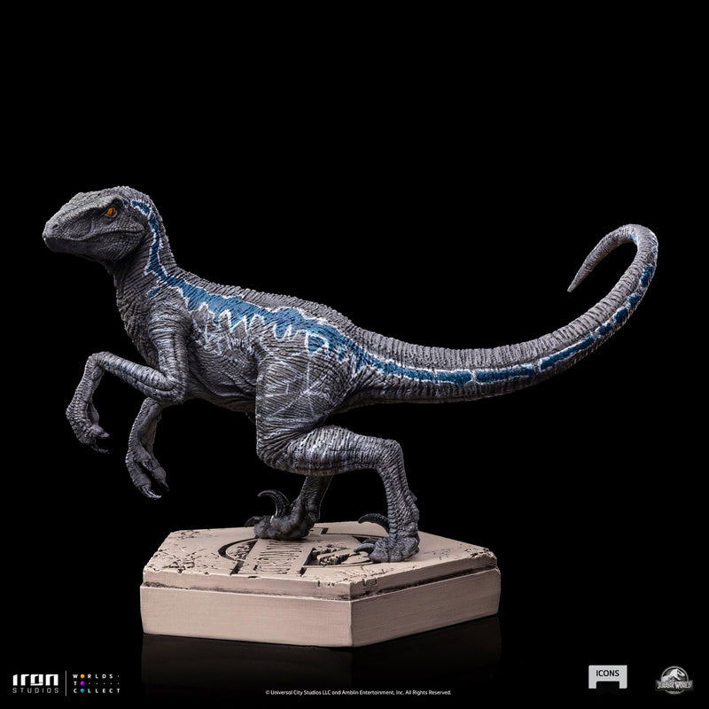 Iron Studios - Jurassic World - Velociraptor B Blue Icons Statue – The ...