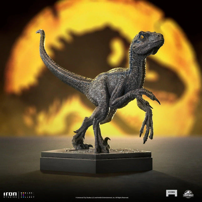 Iron Studios - Jurassic World - Velociraptor Blue Icons Statue - The Card Vault