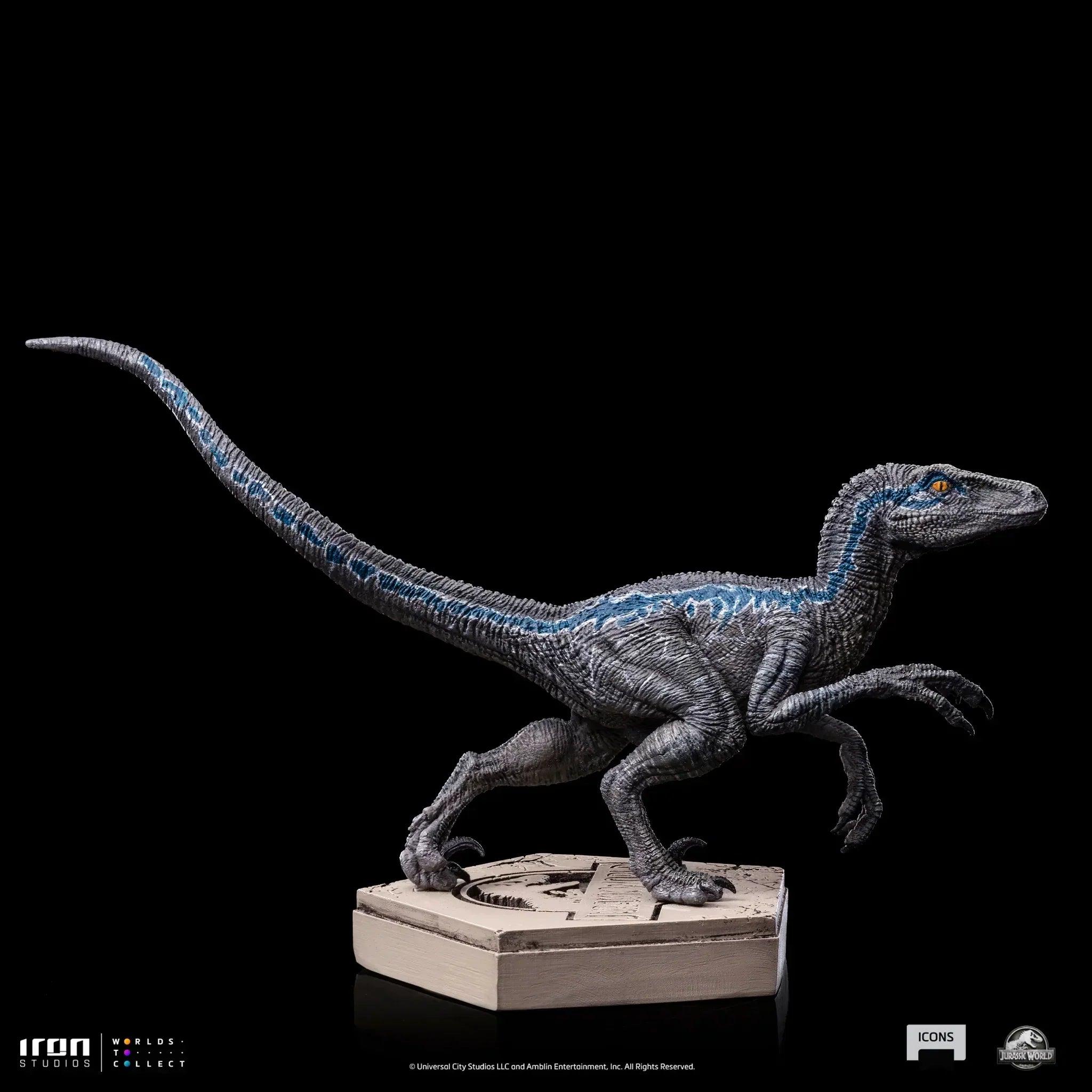 Iron Studios - Jurassic World - Velociraptor Blue Icons Statue - The Card Vault