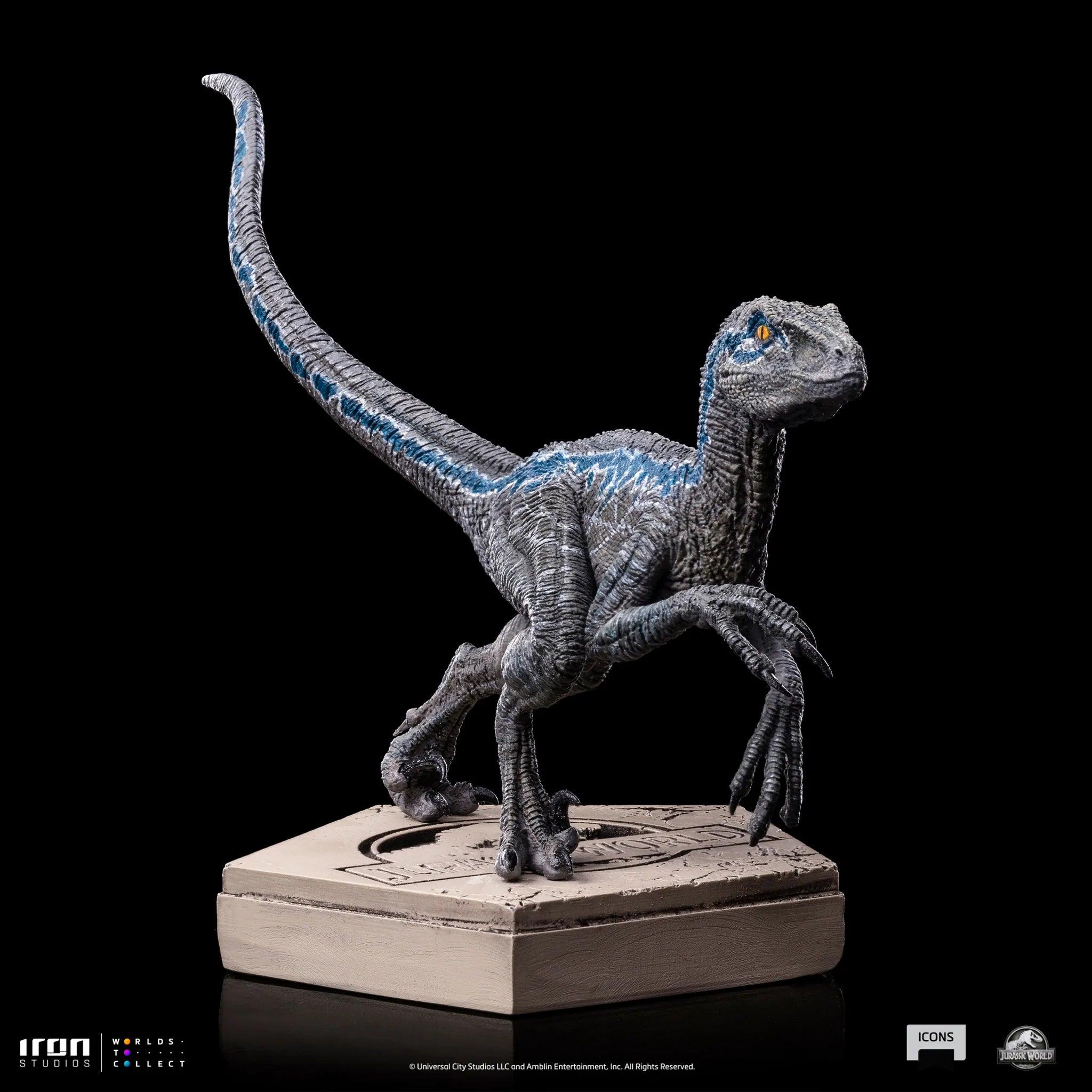 Iron Studios - Jurassic World - Velociraptor Blue Icons Statue - The Card Vault