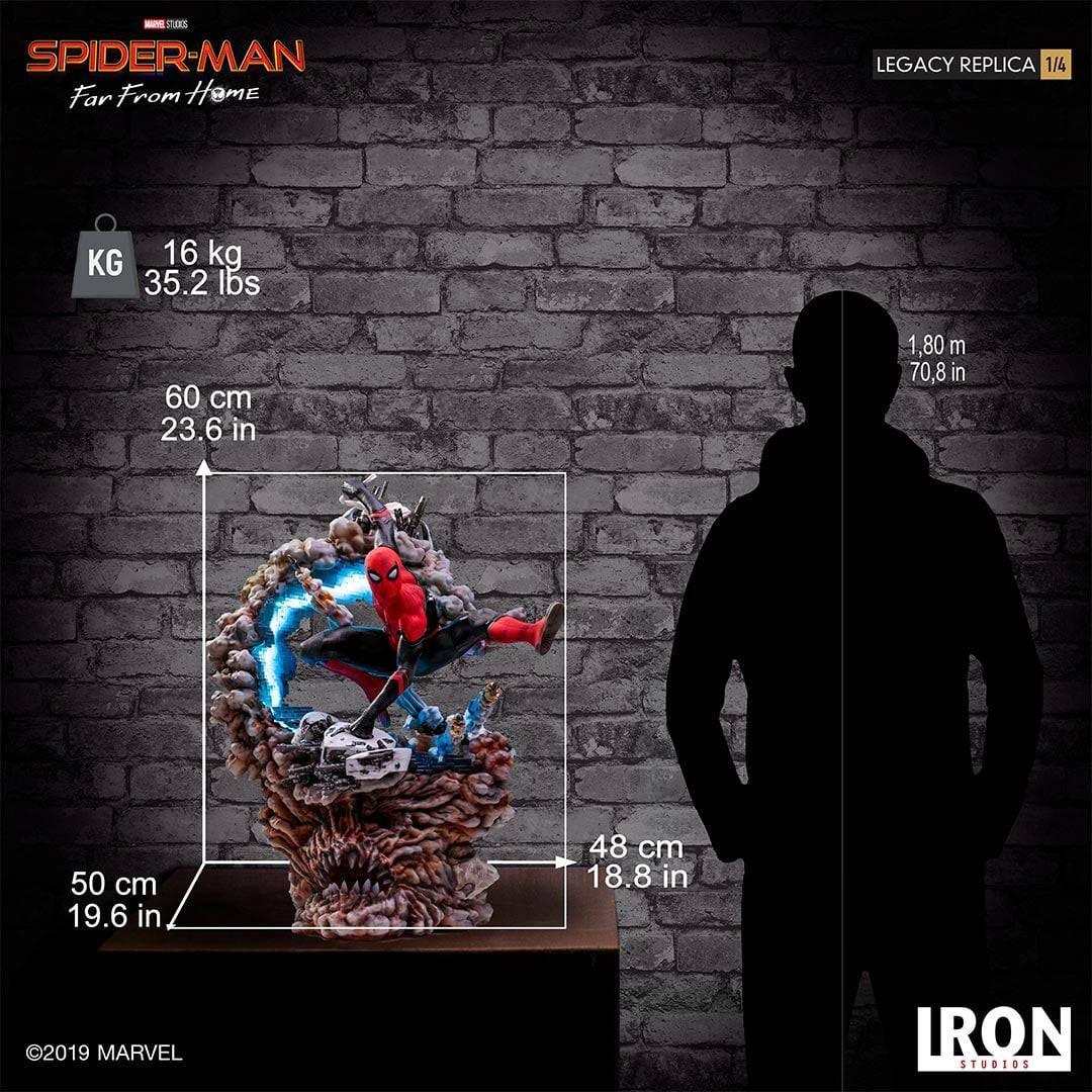 Iron Studios - Spider-Man: Far From Home - Spider-Man Legacy Replica 1/4 Statue - The Card Vault