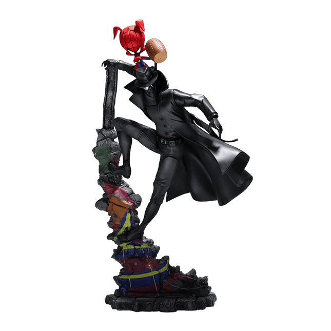 Iron Studios - Spider-Man: Into The Spider-Verse - Noir & Spider-Ham BDS Art Scale Statue 1/10 - The Card Vault