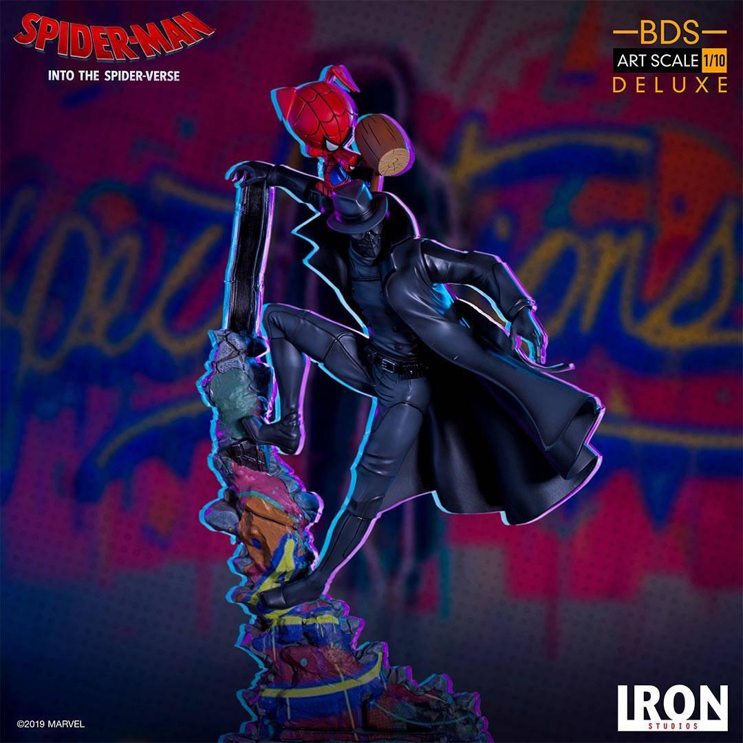 Iron Studios - Spider-Man: Into The Spider-Verse - Noir & Spider-Ham BDS Art Scale Statue 1/10 - The Card Vault