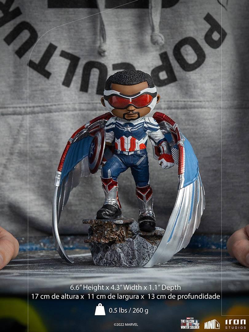 Iron Studios - The Falcon and the Winter Soldier - Captain America (Sam Wilson) MiniCo Figure - The Card Vault