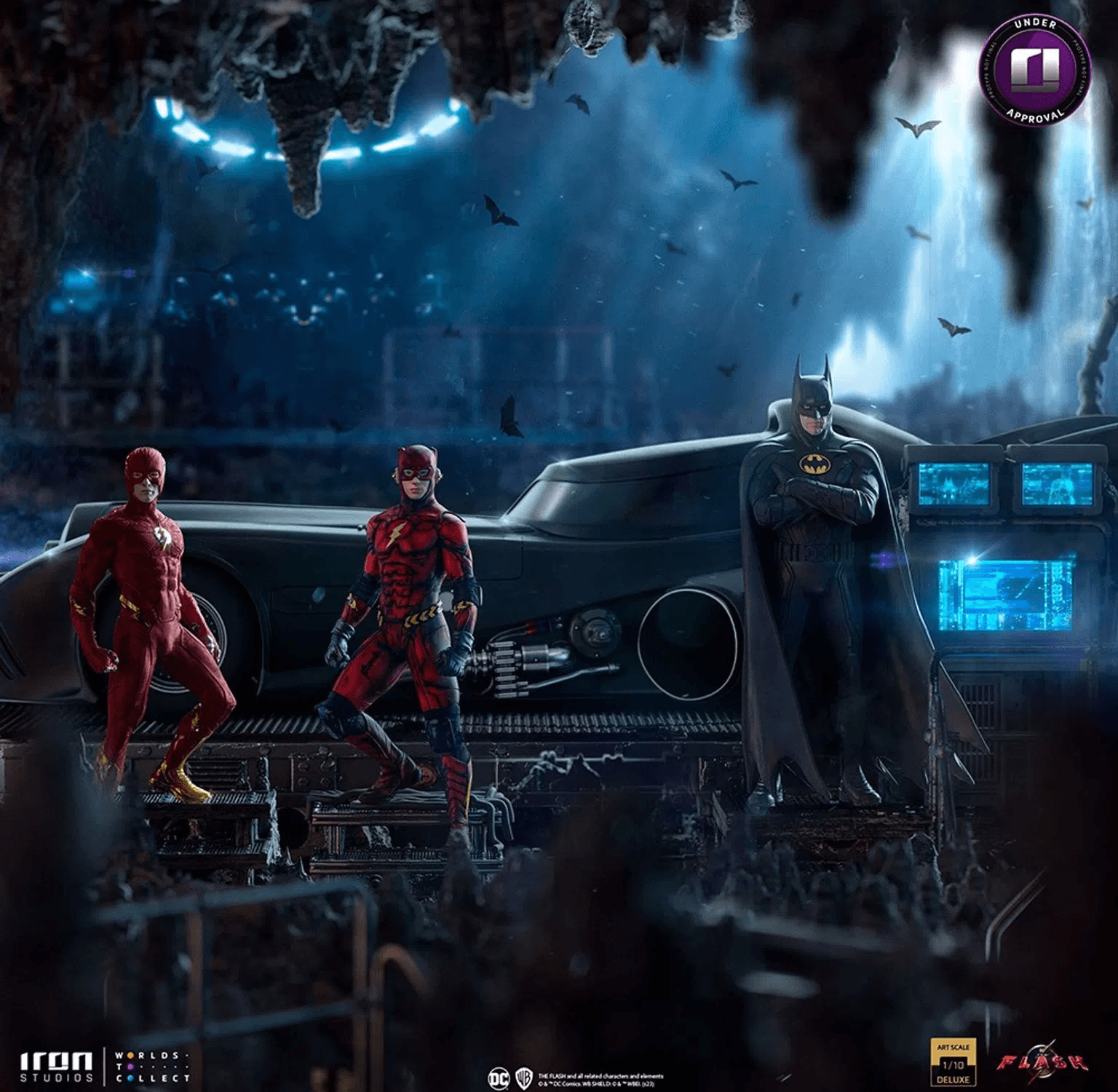 Iron Studios - The Flash Movie - Batmobile - Deluxe Art Scale Statue 1/10 - The Card Vault
