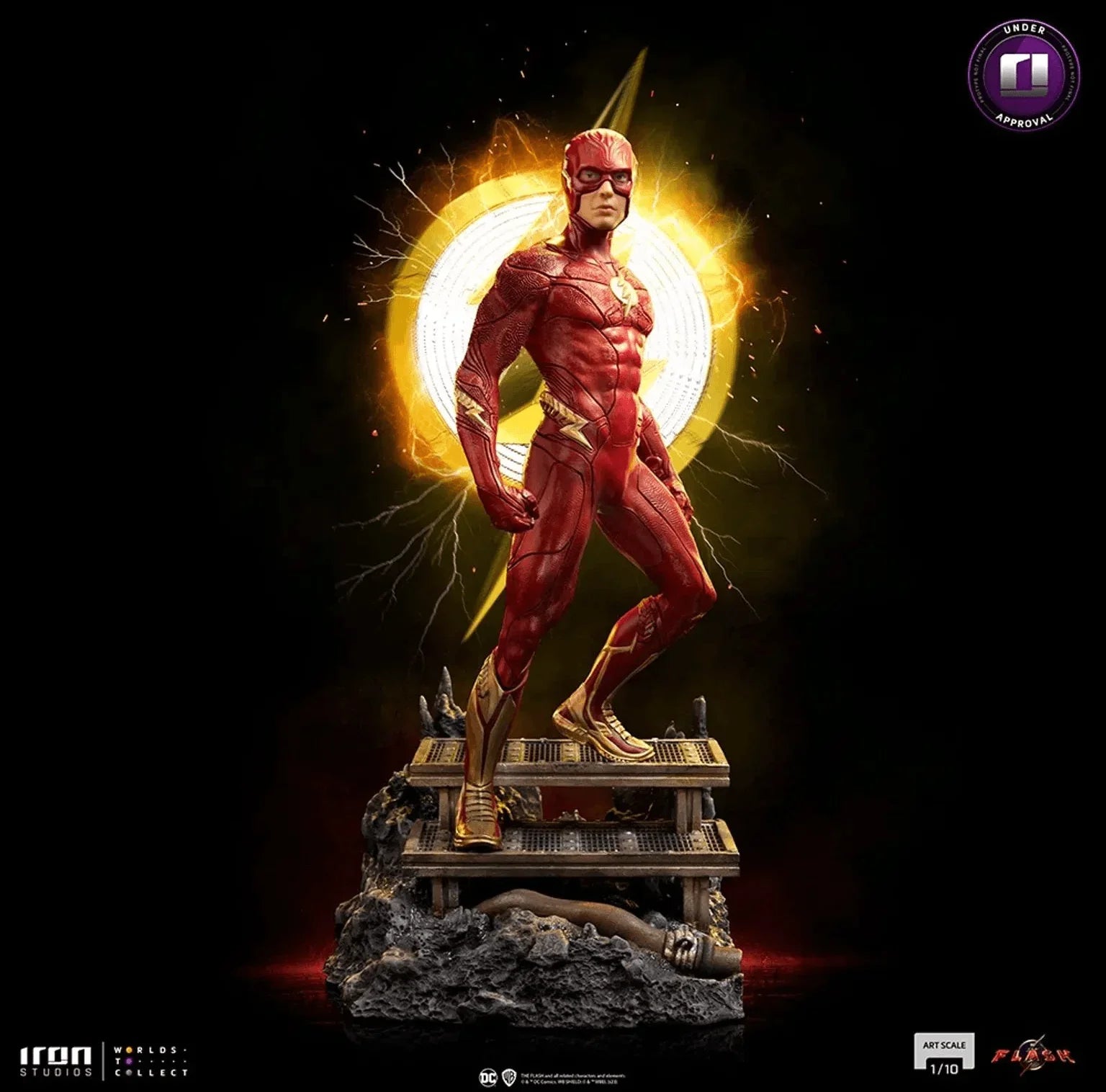 Flash Statue Iron Studios - The Flash Movie - Flash - Art Scale Statue 1/10 – The ...