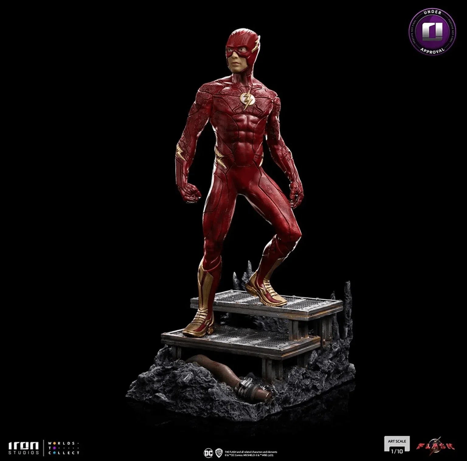 Flash Statue Iron Studios - The Flash Movie - Flash - Art Scale Statue 1/10 – The ...