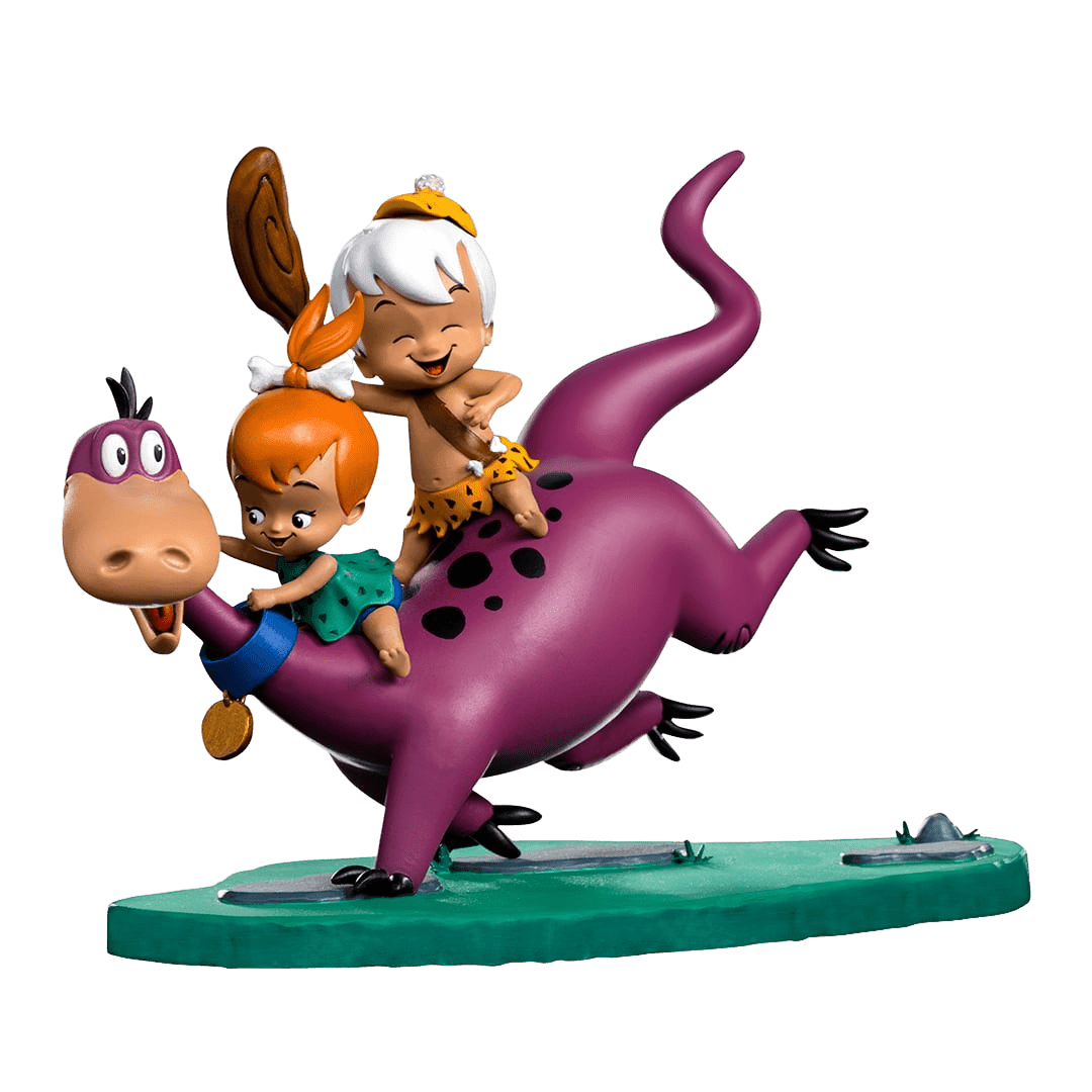 Iron Studios - The Flintstones - Dino, Peebles & Bamm-Bamm BDS Art Scale Statue 1/10 - The Card Vault