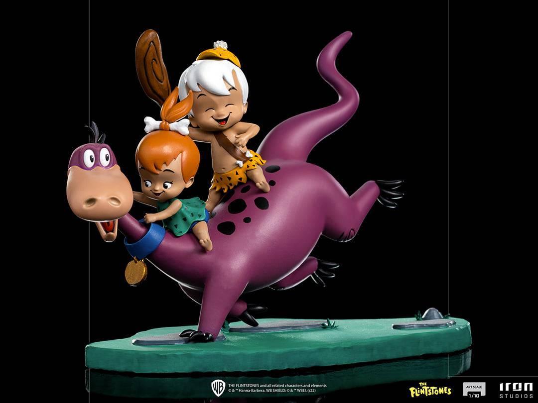 Iron Studios - The Flintstones - Dino, Peebles & Bamm-Bamm BDS Art Scale Statue 1/10 - The Card Vault