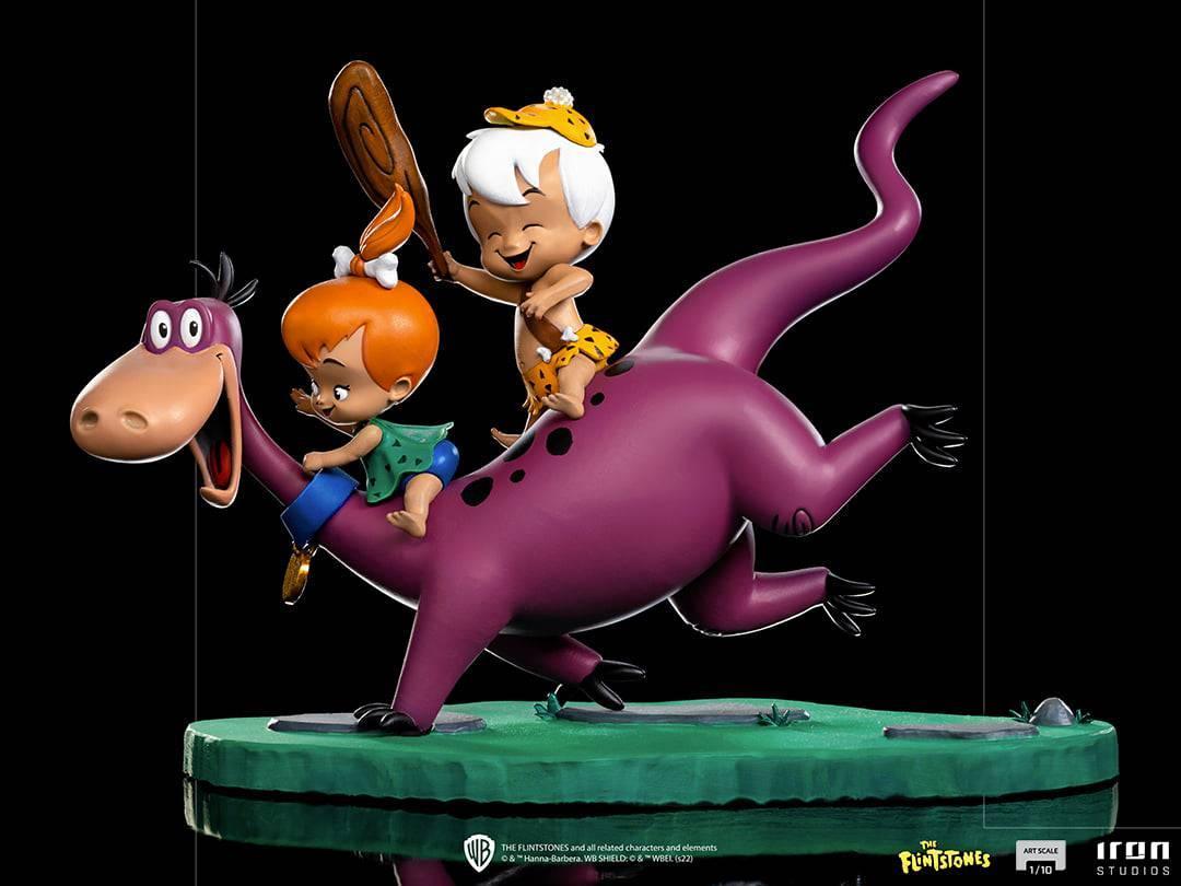 Iron Studios - The Flintstones - Dino, Peebles & Bamm-Bamm BDS Art Scale Statue 1/10 - The Card Vault