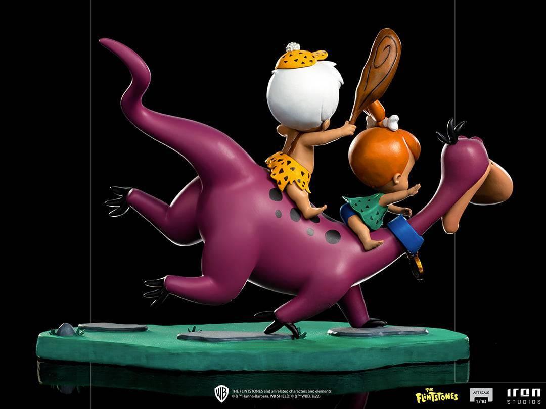 Iron Studios - The Flintstones - Dino, Peebles & Bamm-Bamm BDS Art Scale Statue 1/10 - The Card Vault