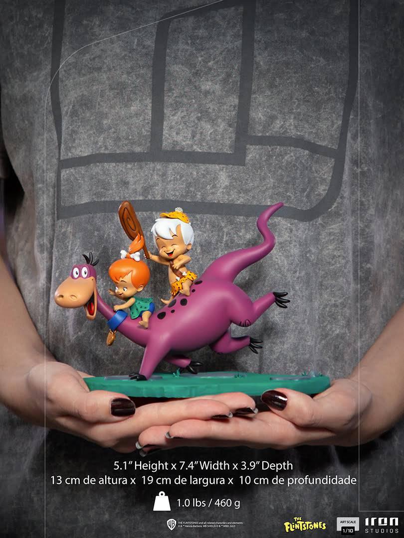 Iron Studios - The Flintstones - Dino, Peebles & Bamm-Bamm BDS Art Scale Statue 1/10 - The Card Vault