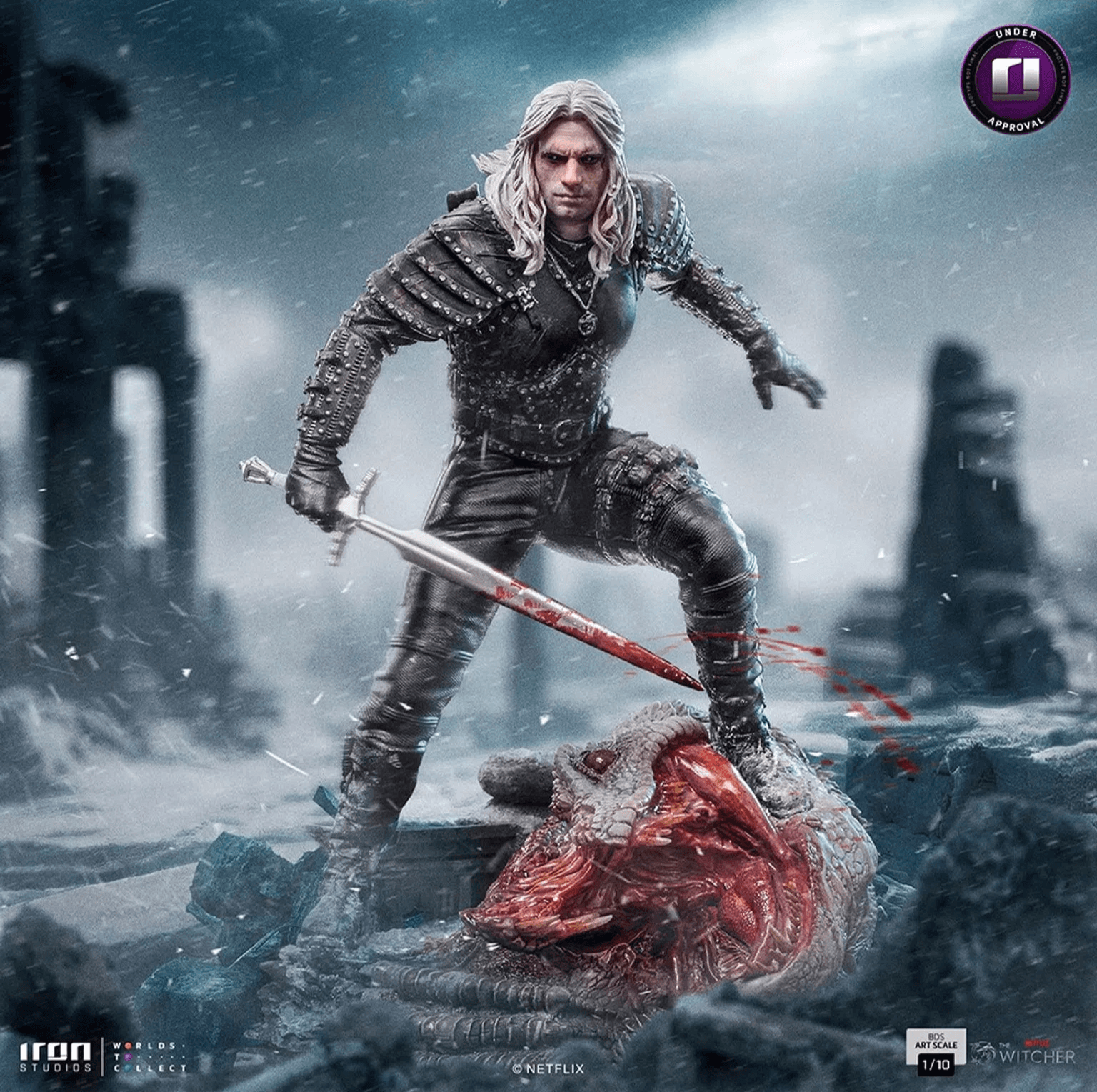Iron Studios - The Witcher - Geralt of Rivia - BDS Art Scale Statue 1/10 - The Card Vault