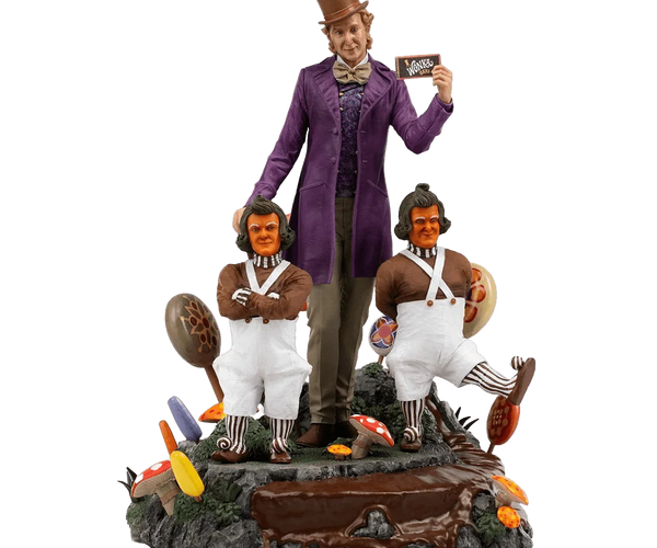 Statuette Iron Studios Deluxe - Willy Wonka (Charlie Et La Chocolaterie, 1971) - Figurine Neuve