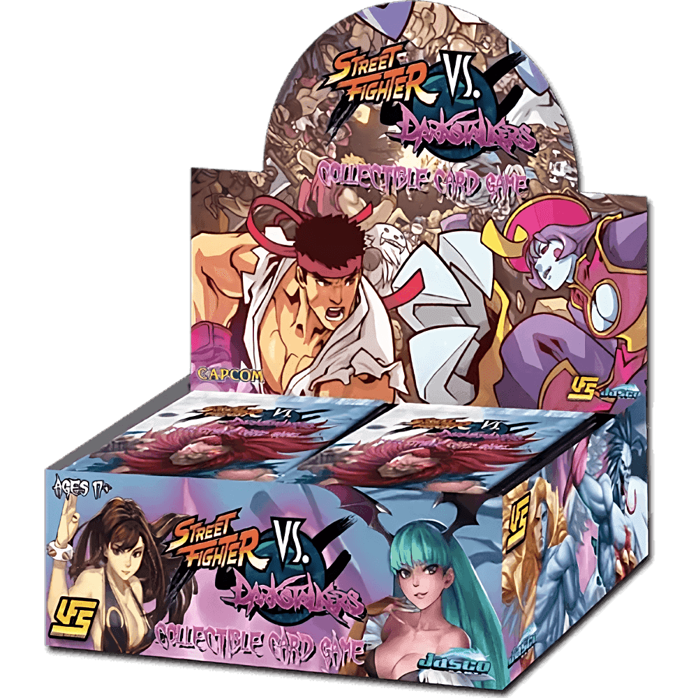 Jasco Games - UFS - Street Fighter vs Darkstalkers Booster Box (24 Packs) - The Card Vault