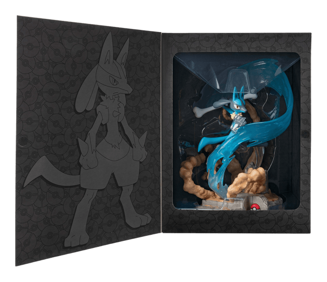 Jazwares - Pokemon Deluxe Collector Statue - Lucario - The Card Vault