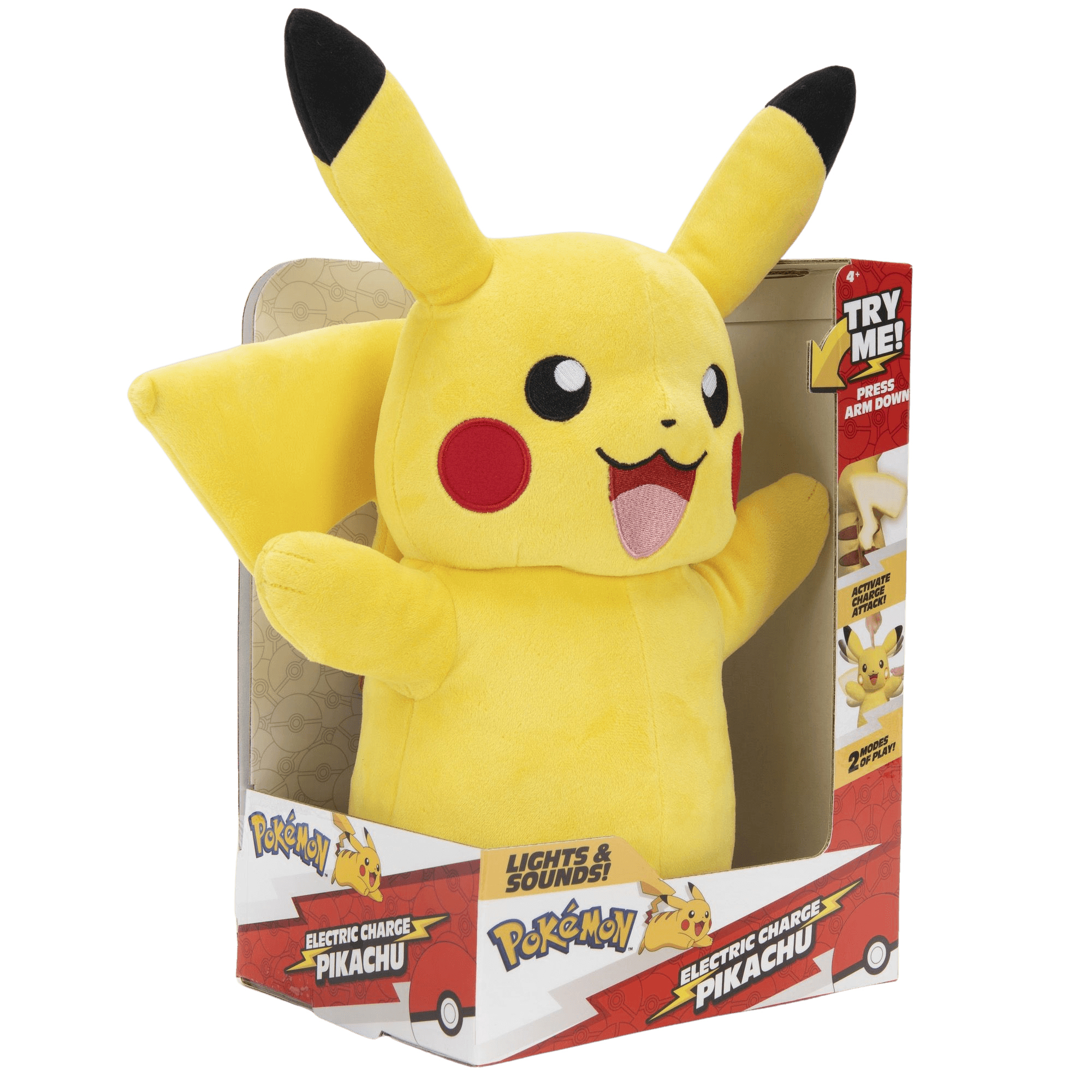 Jazwares - Pokemon Plush - Electric Charge Pikachu (11in) - The Card Vault