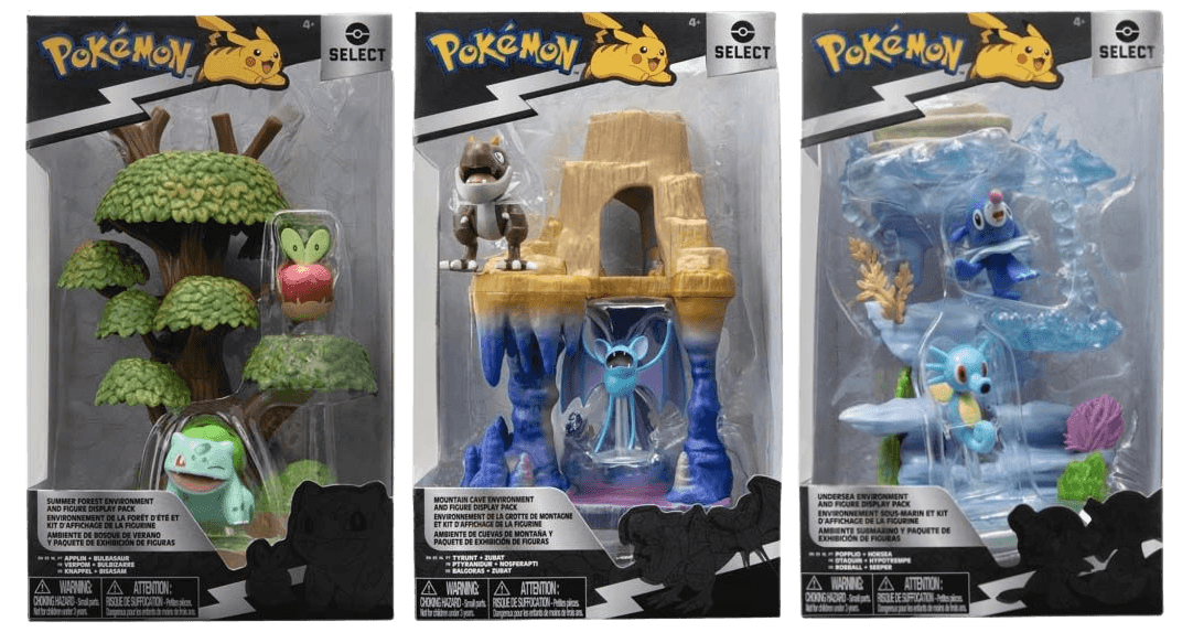 Jazwares - Pokemon Select - Environment Figure Packs (6in) - The Card Vault