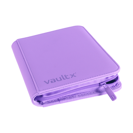 Vault X - 4-Pocket Exo-Tec® Zip Binder - Just Purple