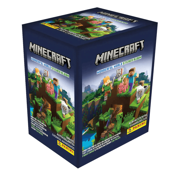 Minecraft Wonderful World Sticker Collection - Booster Box (36 Packets) - The Card Vault