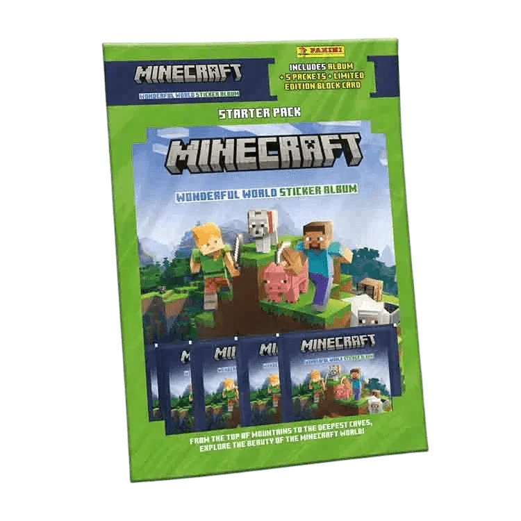 Minecraft Card Sticker Minecraft Wonderful World Sticker Collection - Starter Pack – The Card ...