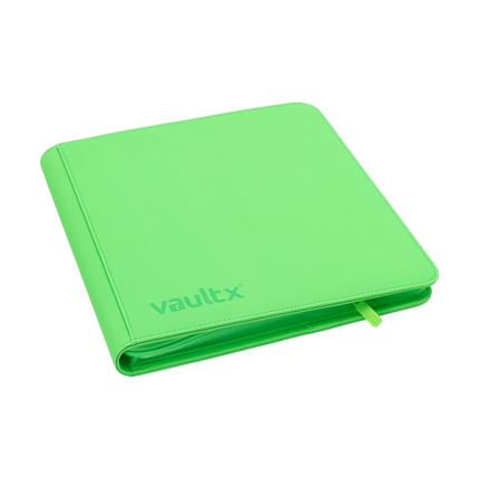 Vault X - 12-Pocket Exo-Tec® Zip Binder - Neon Green