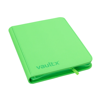 Vault X - 9-Pocket Exo-Tec® Zip Binder - Neon Green