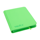 Vault X - 9-Pocket Exo-Tec® Zip Binder - Neon Green