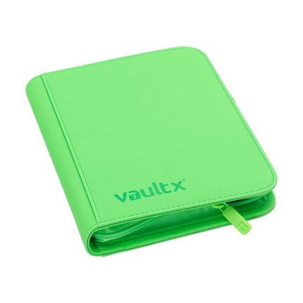 Vault X - 4-Pocket Exo-Tec® Zip Binder - Neon Green