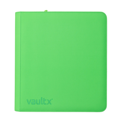 Vault X - 12-Pocket Exo-Tec® Zip Binder - Neon Green
