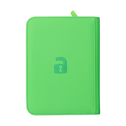Vault X - 4-Pocket Exo-Tec® Zip Binder - Neon Green