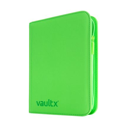 Vault X - 4-Pocket Exo-Tec® Zip Binder - Neon Green