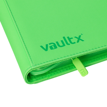 Vault X - 4-Pocket Exo-Tec® Zip Binder - Neon Green