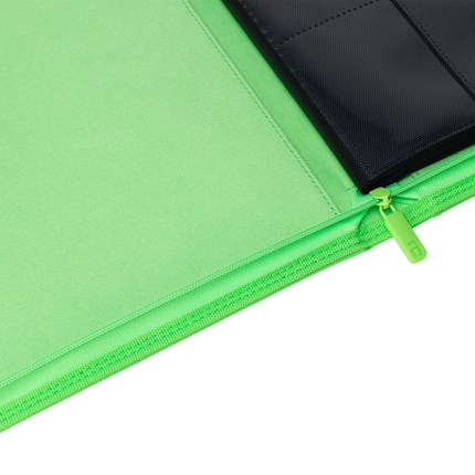 Vault X - 9-Pocket Exo-Tec® Zip Binder - Neon Green